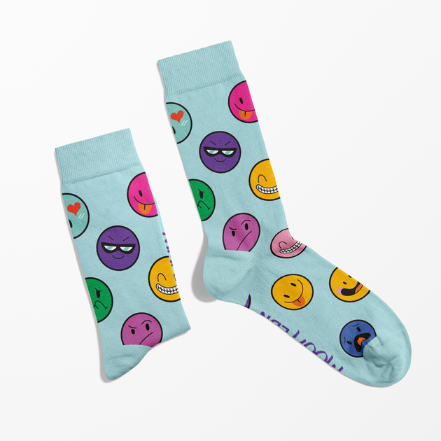 Emoji Socks Fun Unisex Printed Socks Moja LDN emoji-socks-fun-unisex-printed-socks-moja-ldn