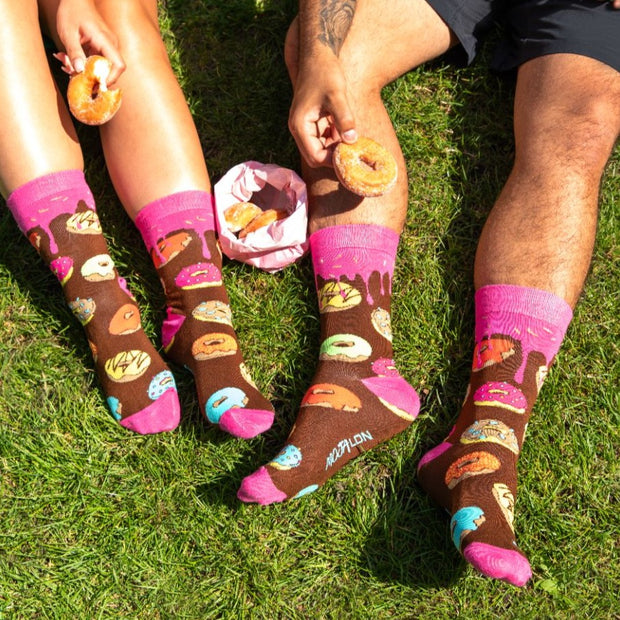 donut print socks