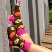 donut print socks