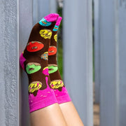 donut print socks