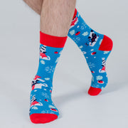 Christmas Print Socks Pug