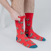 Christmas Print Socks Trees