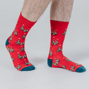 Christmas Print Socks Trees