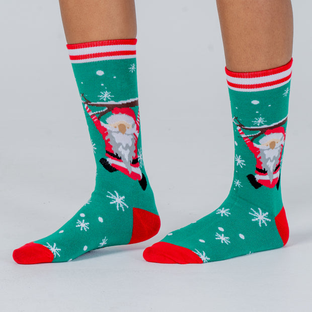 Christmas Print Socks Santa