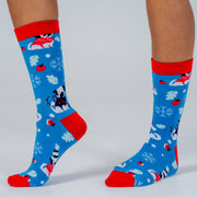 Christmas Print Socks Pug